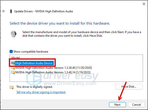 How to Fix Nvidia High Definition Audio No Sound - Driver Easy
