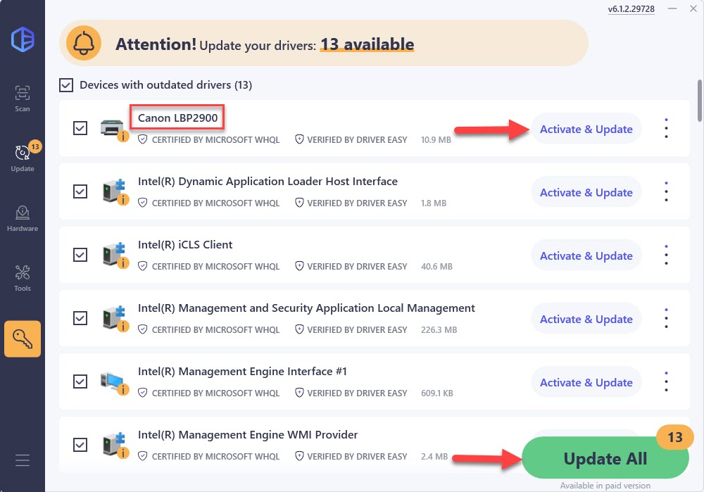 How to Install Canon LBP2900B Printer Driver (2026) - Driver Easy