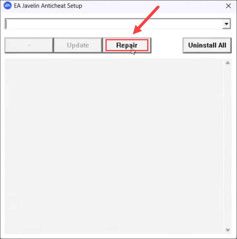 repair eaanticheat to fix battlefield 6 crashing