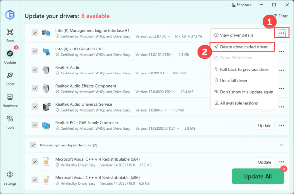 The file is damaged, need to re-download - Driver Easy