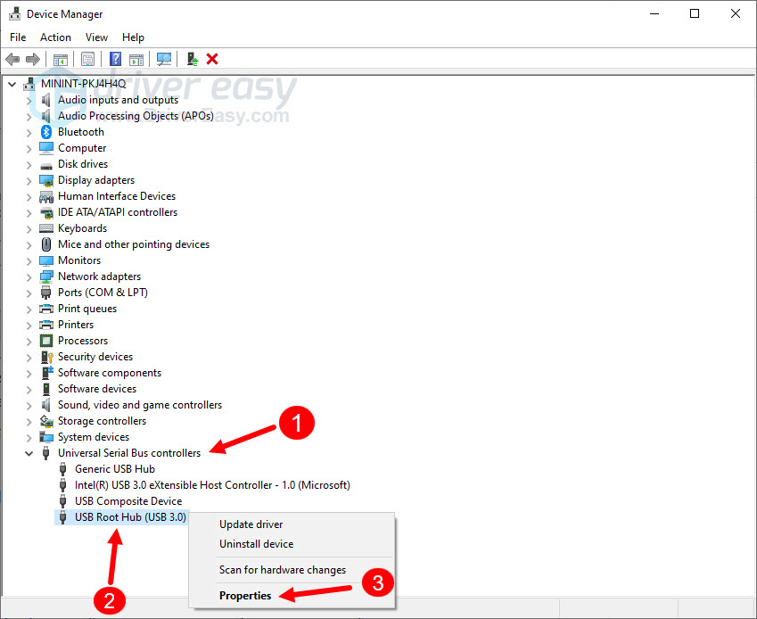 disable power saving usb