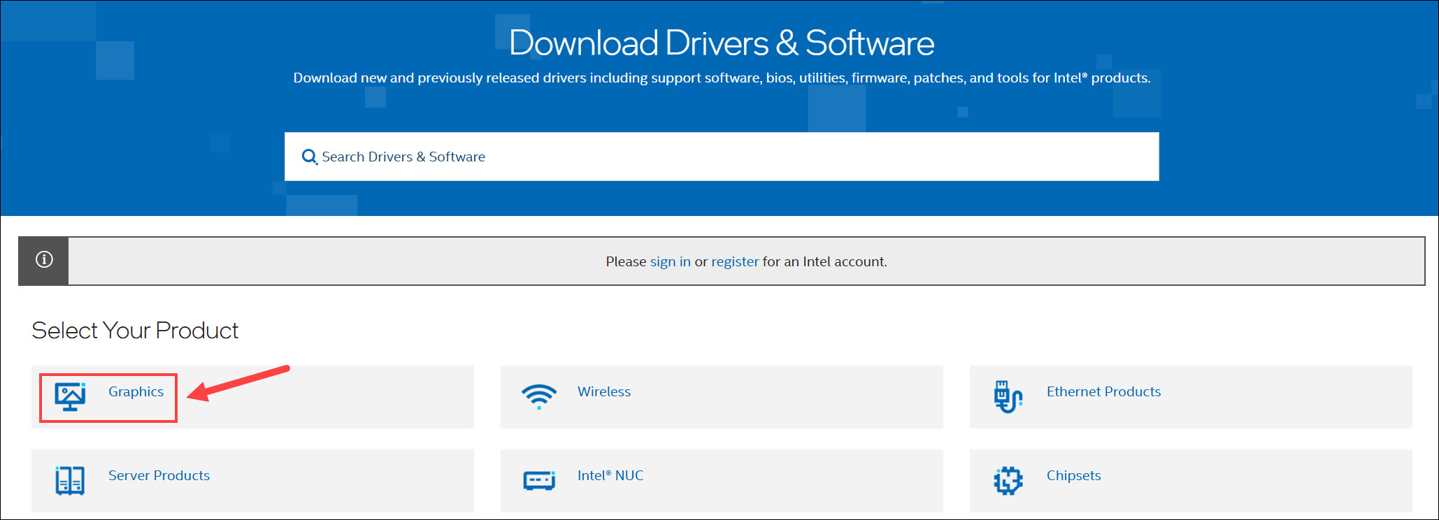 download graphics driver from intel official website