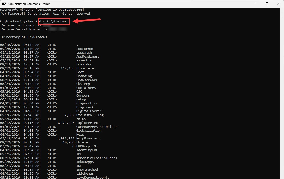 check system driver in command prompt