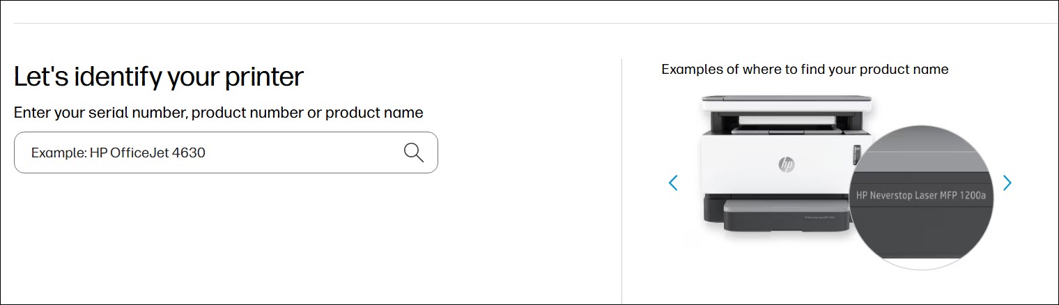 download driver from hp identify model