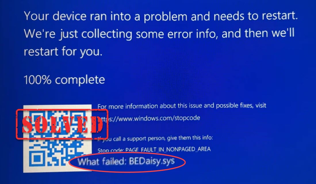 7 Ways to Fix BEDaisy.sys Crash on Windows 11/10 Quickly - Driver Easy