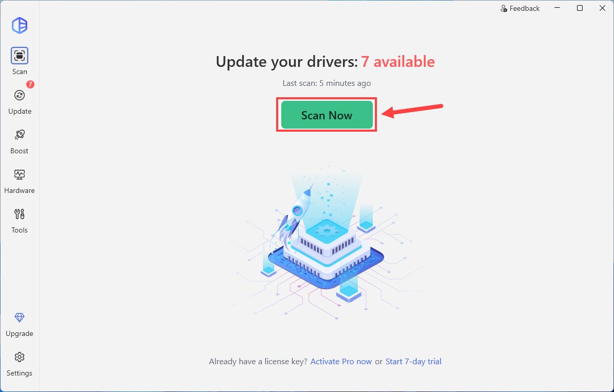 driver easy scan missing outdated drivers