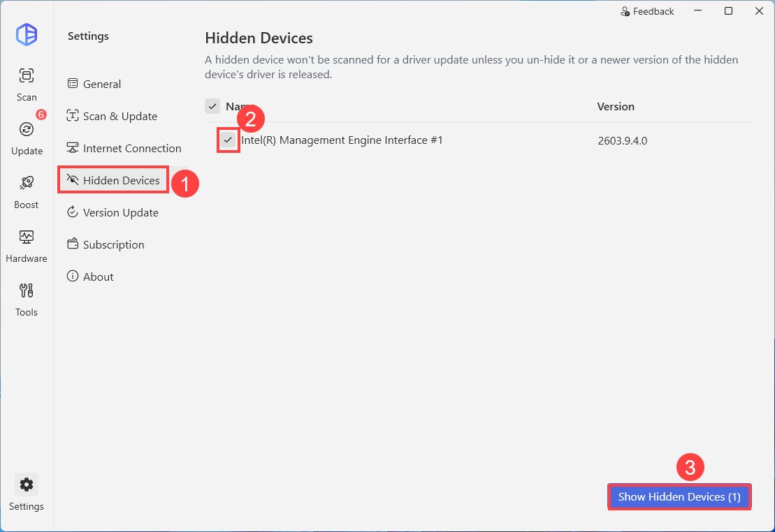 driver easy show hidden devices