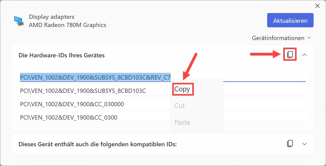 driver easy Details des Treibers anzeigen