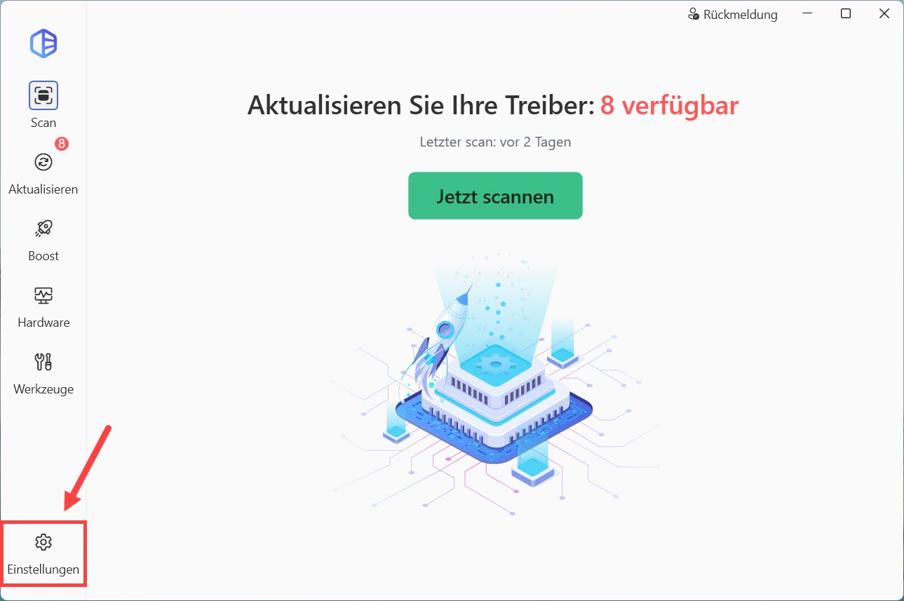 driver easy einstellungen