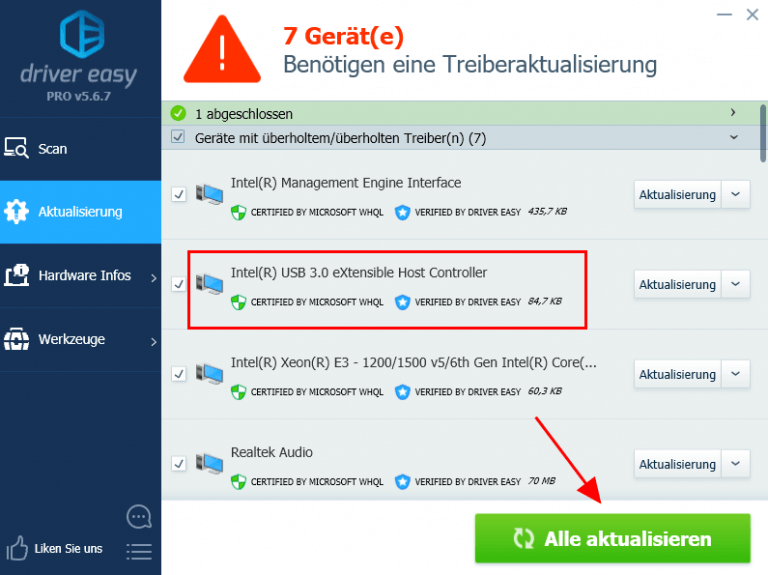 [Download] USB 3.0 Treiber für Windows 10, 7, 8.1 Driver Easy German