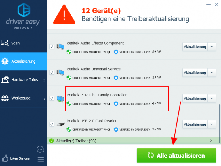 Realtek Pcie Gbe Family Controller Treiber Aktualisieren [Gelöst] Realtek PCIe GbE Family Controller Probleme - Driver Easy