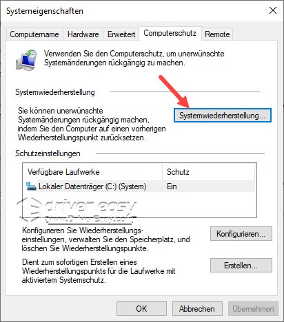 Windows 10 wiederherstellungspunkt automatisch erstellen