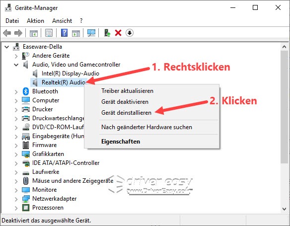 Der Treiber Ist Möglicherweise Beschädigt Oder Nicht Vorhanden Code 39 Windows 10: Geräte-Manager öffnen und nutzen - Driver Easy Deutschland