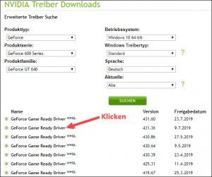 Der Anzeigetreiber "Nvidia Windows Kernel Mode Driver ...