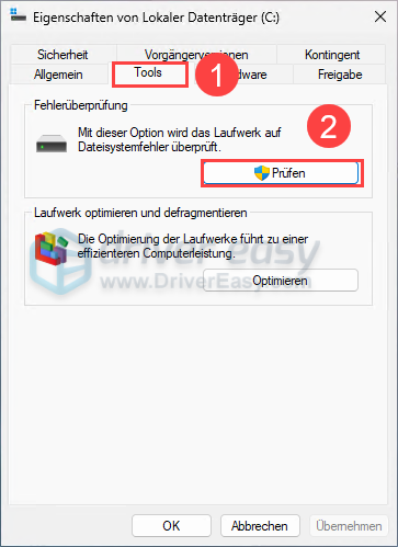 SSD oder HDD überprüfen