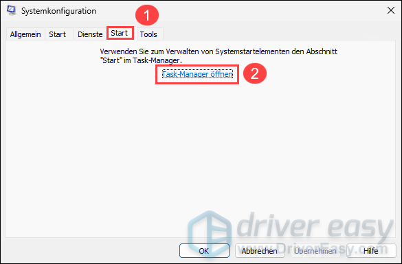 Einen sauberen Neustart (Clean Boot) durchführen