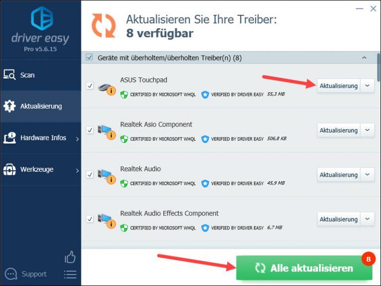 ASUS TouchpadTreiber [Download & Update] Driver Easy German