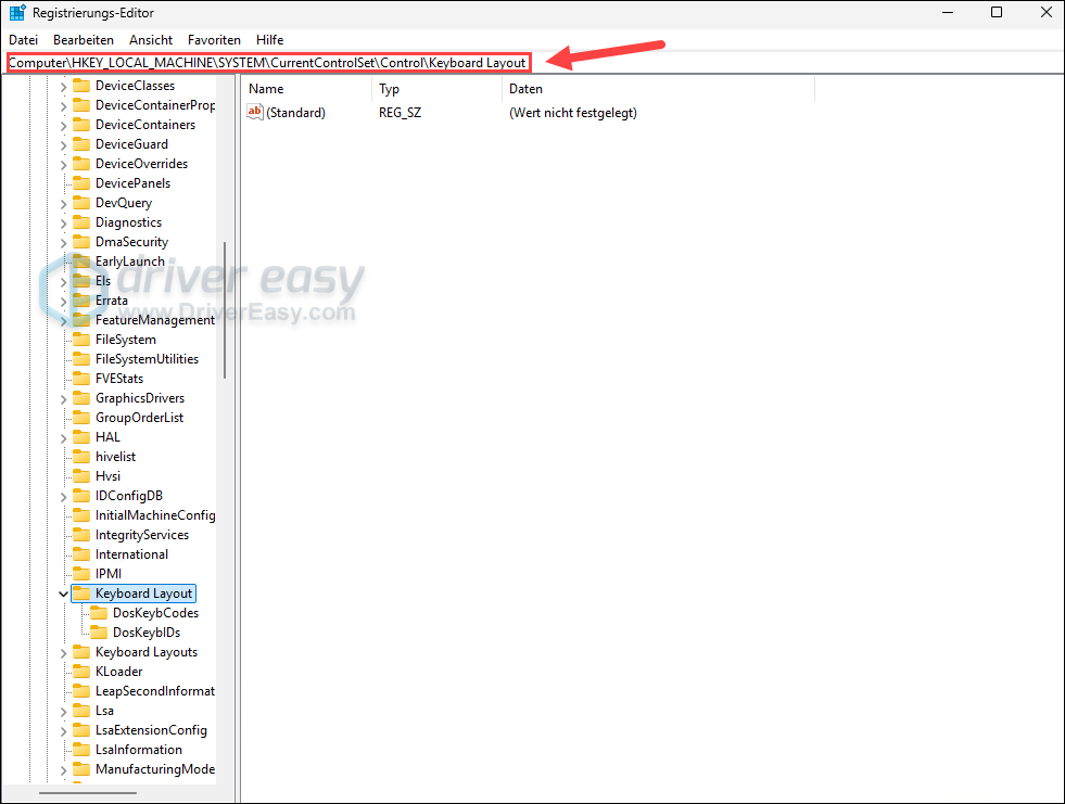 Den Registry-Eintrag Scancode Map entfernen