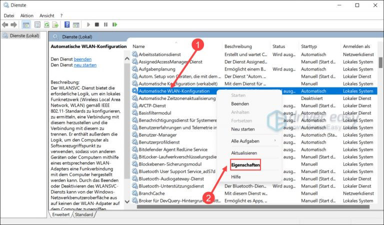 Der Dienst Für Die Automatische Wlan Konfiguration Wurde Erfolgreich Beendet de.drivereasy.com