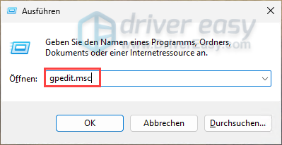 Editor für lokale Gruppenrichtlinien unter Windows 11 öffnen