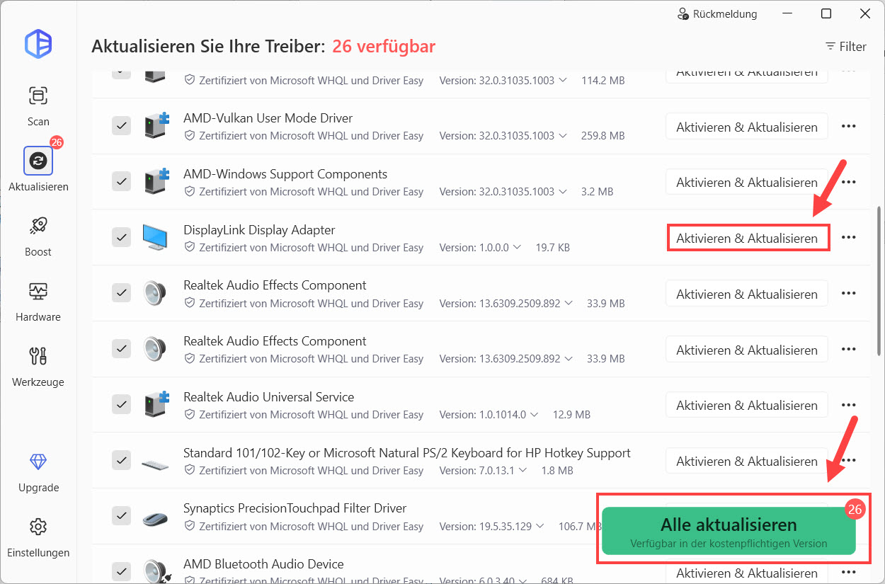 display treiber automatisch aktualisieren driver easy