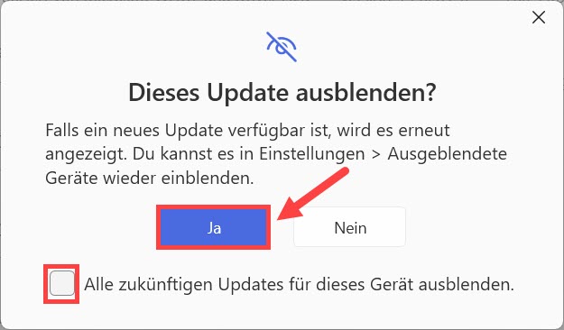 driver easy Versteckte Treiberaktualisierungen ausblenden oder anzeigen