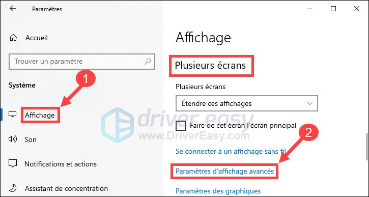 2ème écran non détecté sur Windows 10 [RÉSOLU] - Driver Easy France