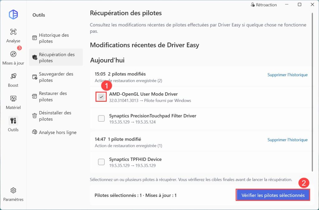 driver easy driver recovery tool 2