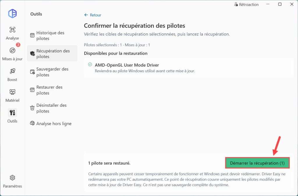 driver easy driver recovery tool 3